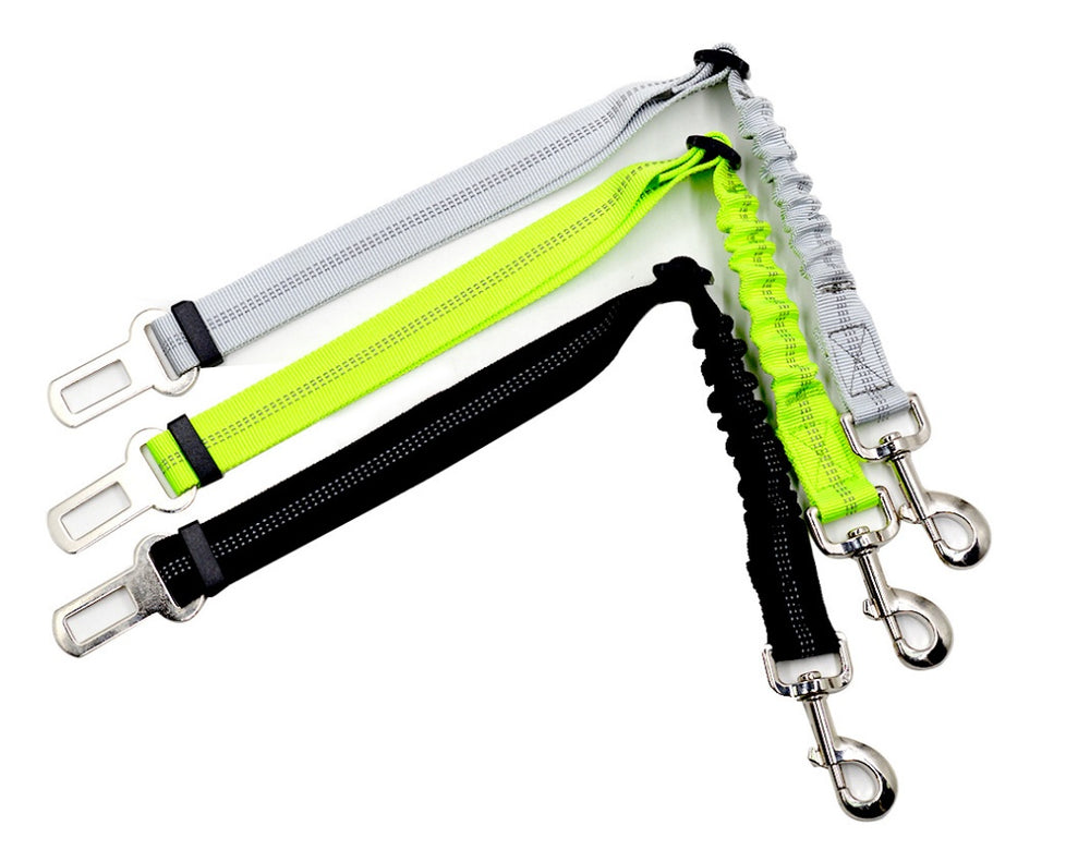 Adjustable Dog Seat Belt Dog Car Seatbelt Harness Leads Elastic Reflective Safety Rope EX-STOCK Canada 