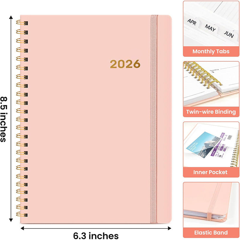 A5 Planner 2026 Coil Notebook 
