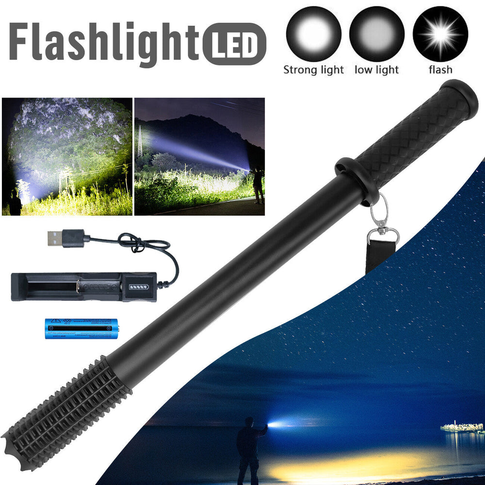 Baseball LED Flashlight Rechargeable Torch Spotlight Emergency Security Work Light 3 Lighting Modes 3500000LM EX-STOCK