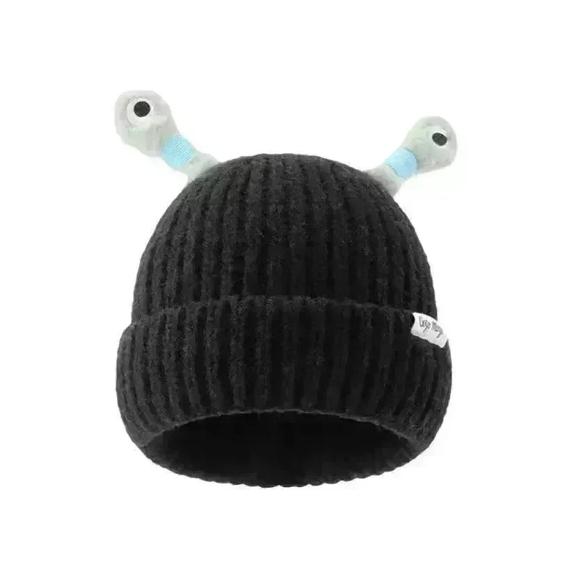 New Cute Luminous Fall Winter Warm Ear Protection Wool Cartoon All-matching Knitted Beanie Hat - EX-STOCK CANADA