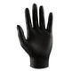 Guantes desechables de nitrilo negro 4,5 mil sin látex ni polvo 100 unidades talla L 