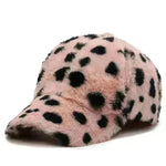 Fashion Leopard Fleece Baseball All-matching Peaked Cap - EX-STOCK CANADA