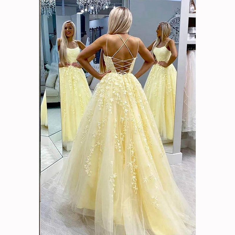 Women's Lace Backless Dinner Host Graduation Party Dress EX-STOCK Canada 