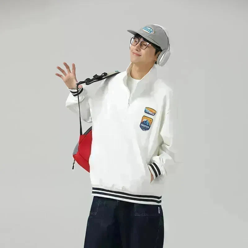 Fall Teenagers Oversized Pullover Top for men - EX-STOCK CANADA
