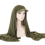 Solid Color Women's Scarf Hat Middle East All-matching Pullover Scarf Muslim Tam-o'-shanter - EX-STOCK Canada