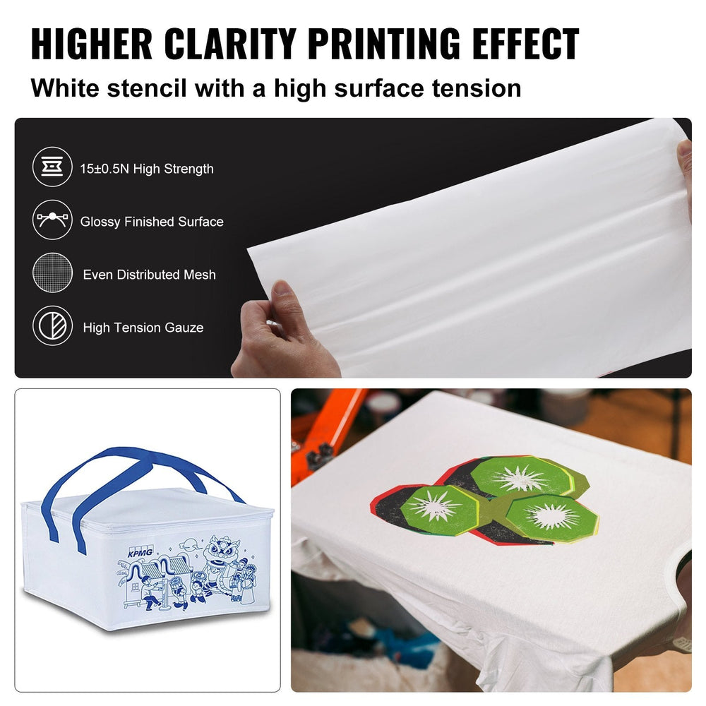 Screen Printing Kit, 4 Pieces Aluminum Silk Screen Printing Frames, 20x20inch Silk Screen Printing Frame With 110 Count Mesh, High Tension Nylon Mesh And Sealing Tape For T-shirts DIY Printing EX-STOCK