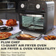 Air Fryer With Dual Knob Control 12.5 Qt , Temperature Range, 60-Min Timer, Presets For French Fries, Pizza, Chicken, Fish, And Toast Healthy Oil-Free Cooking Oven EX-STOCK Canada 
