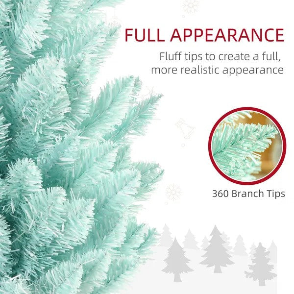6ft Pencil Christmas Trees, Skinny Artificial Christmas Tree For Xmas Holiday Decor, Gradient Blue EX-STOCK Canada 