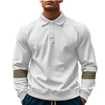 Fashion Long-sleeved Lapel Polo Shirt With Button Men's Loose Casual Sports Top Fall Spring Clothing EX-STOCK Canada 