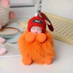 Cute Sleeping Doll Plush Doll Keychain Pendant Backpack Handbag Wallet Accessories - EX-STOCK CANADA