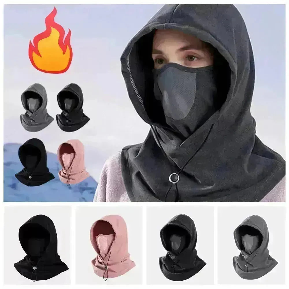 قناع وجه كامل من الصوف الشتوي يغطي الوجه الشتوي بالاكلافا للطقس البارد