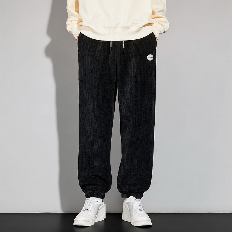 Autumn And Winter Chenille Plush Pants Male | EX-STOCK product gallery photo 3