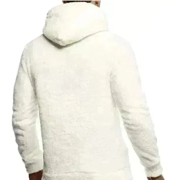 Autumn Winter Drawstring Fleece Hoodie Pullover for men - EX-STOCK CANADA