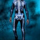 Halloween Long Sleeve Tights See-through Skeleton 3D Printed One-piece EX-STOCK