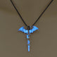 Fashion Trendy Men's Domineering Luminous Flame Dragon Necklace EX-STOCK