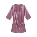 Thin Loose Short Sleeve Pajamas