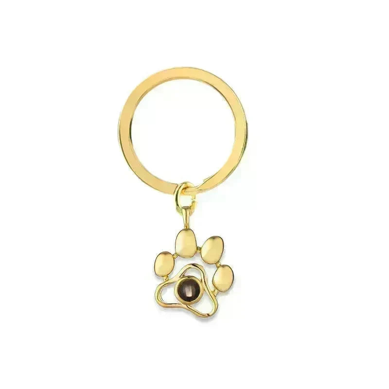 Cute Animal Dog Paw Personalized Custom Projection Necklace - EX-STOCK CANADA