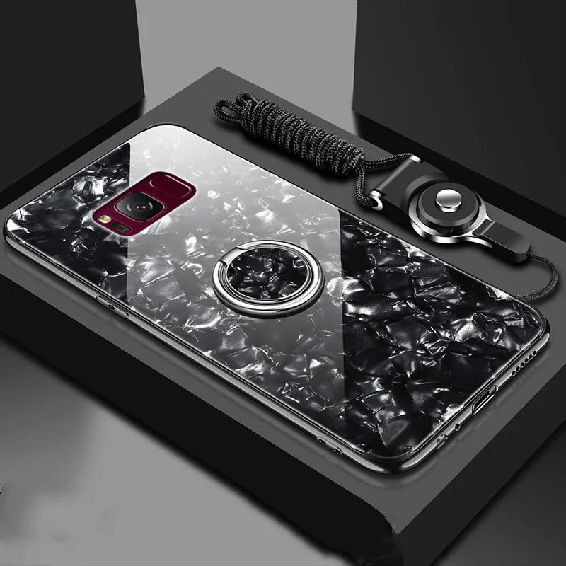 علبة هاتف Samsung الزجاجية S8 و S9