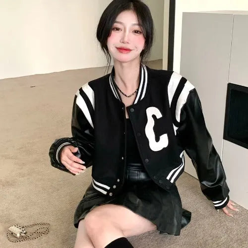 Retro Cropped Athleisure Jacket women - EX-STOCK CANADA
