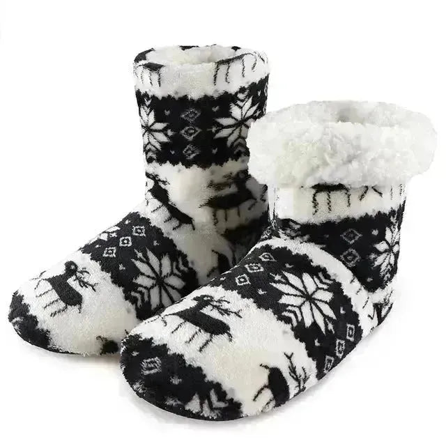 Slifori in pelliccia invernale per donne scarpe calde slipper natalizi