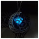Glowing Pendant Necklaces Silver Plated Chain Necklaces EX-STOCK