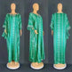 Middle East Striped Loose Robe African Dubai Arabic Satin Hot Drilling Stitching Abaya Buba Dress - EX-STOCK CANADA
