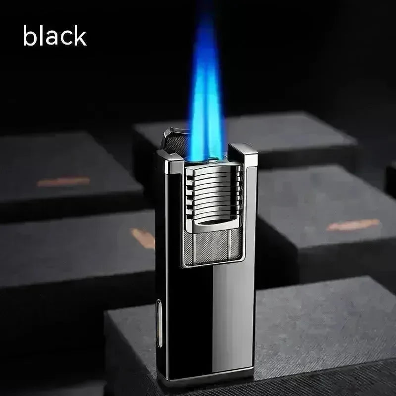Double High Firepower Blue Flame Torch Lighter With Hidden Cigar Cutter - EX-STOCK CANADA