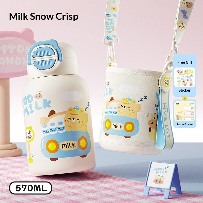 Kids Cute Cartoon Insulated Thermos Water Bottle – 316 Stainless Steel, 570/580ml | 11 Designs