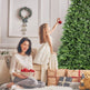4ft PE PVC Hybrid Automatic Tree Steel Wire Wire Artificial Christmas Tree EX-STOCK Canada 
