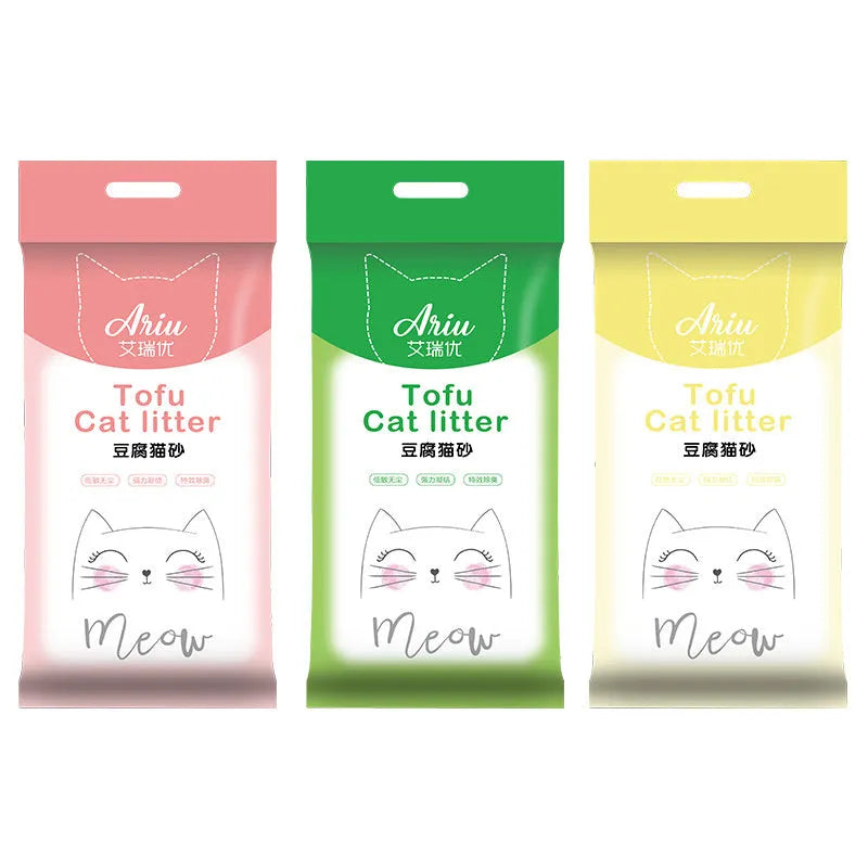 Original Flavor Tofu Cat Litter Low Dust Fast Clumping Deodorizer - EX-STOCK CANADA