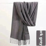 Pure Color Warm Keeping Scarf All-match Cashmere Shawl - EX-STOCK CANADA