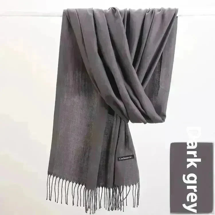 Pure Color Warm Keeping Scarf All-match Cashmere Shawl - EX-STOCK CANADA
