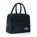 Twill Lunch Bag Office Worker Portable Insulated Bag