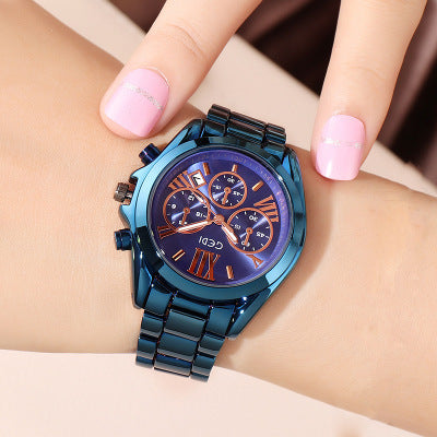 Luxury rose gold women casual watch EX-STOCK Canada 