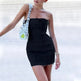 Fashion Backless Tube Denim Dress Summer Sexy Y2K Slim Short Dresses For Women Clothing - EX-STOCK CANADA