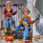 Halloween banjo skeleton decoration – product view 1