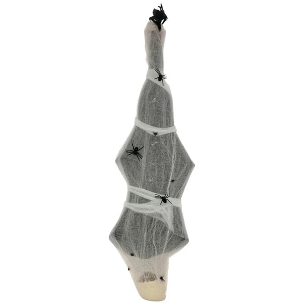 55.9 Inch4.7ft Life Size Outdoor Halloween Decoration Hanging Mummy With Spider Web, Animated Prop Decor With Sound And Motion Activated, Light Up Eyes, Creepy Sound EX-STOCK Canada 