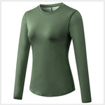 Quick Drying Breathable Long Sleeve Yoga Workout Gym T-shirt for women - EX-STOCK CANADA