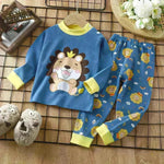 Unisex Children's Two piece Sleepwear Cotton Autumn Clothes Long Johns Pajamas for Kids - EX-STOCK CANADA