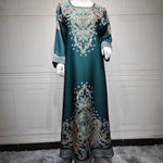 Muslim Robe Printed Dubai Women's Clothing Dress - EX-STOCK Canada