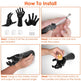 3Pcs Creepy Reaching Hands With Lighted Candles Wall Mounted Halloween Decoration Witch Devil Hand Aesthetic Goth Gothic Life Sized Horror Hands Hanging Sculpture EX-STOCK