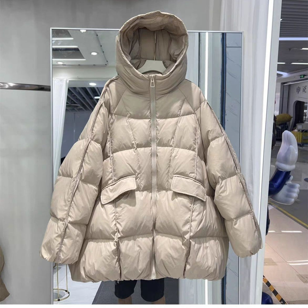 Plus-size Down Jacket In Anhui Red Casual Fashionable Extra-thick And Super Warm - EX-STOCK Canada
