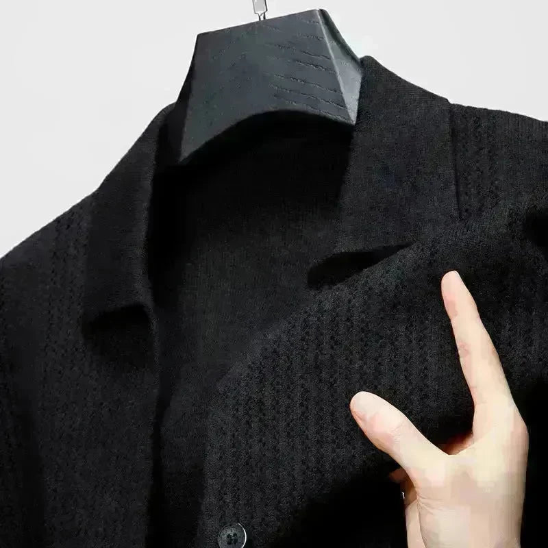 Slim fit Knitted Cardigan sweater For Young Men Workwear for fall Winter - EX-STOCK CANADA