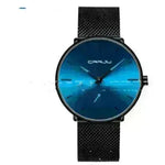 Simple ultra-thin watch round mesh belt watch