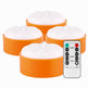4 Pack Halloween LED Pumpkin Lights Battery Operated Halloween Decoration Lights With 2 Light Modes 4 Timer Setting Remorte Control For Party Pumpkin Decor - EX-STOCK Canada