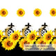 3 Pieces Black And White Background Sunflower Duvet Cover Set Yellow Flower Polyester Bedding Set For Adults Bedroom Decor Twin Full Queen King Size EX-STOCK Canada 