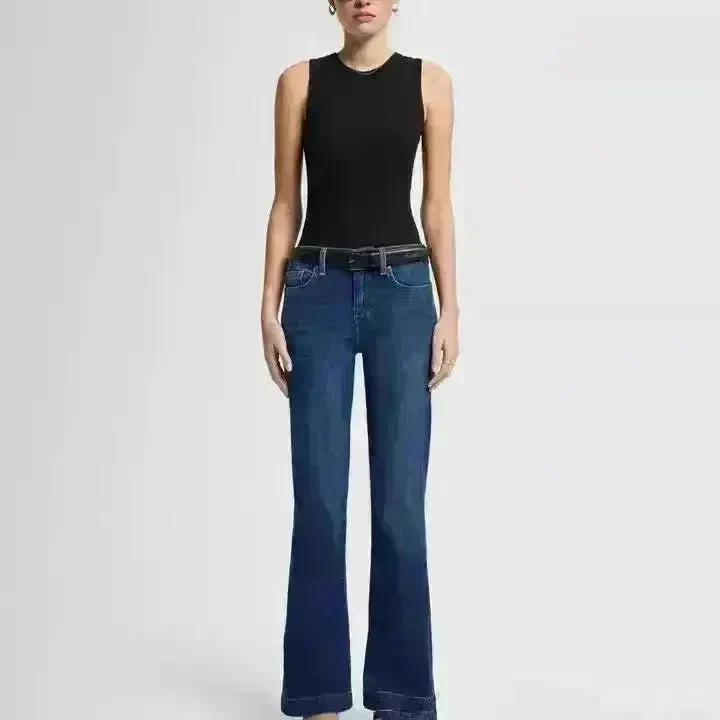 Retro Hip Lifting Stretch Bootcut Jeans Pants women - EX-STOCK CANADA