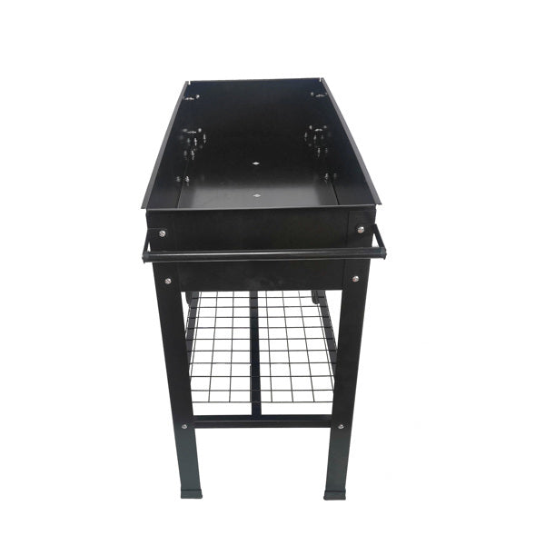 Mobile Metal Raised Garden Bed Cart With Legs, Elevated Tall Planter Box With Wheels For Outdoor Indoors House Patio  Vegetables Tomato DIY Herb Grow -Black EX-STOCK