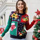 Women's Pullover Christmas Tree Snowflake Christmas Knit Sweater EX-STOCK Canada 