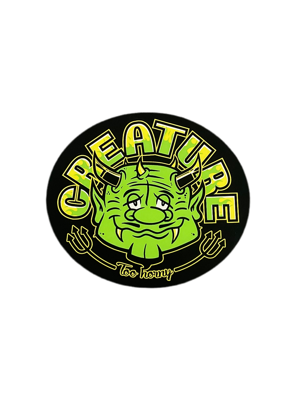 Crt Sticker 3" Too Horny - EX-STOCK Canada